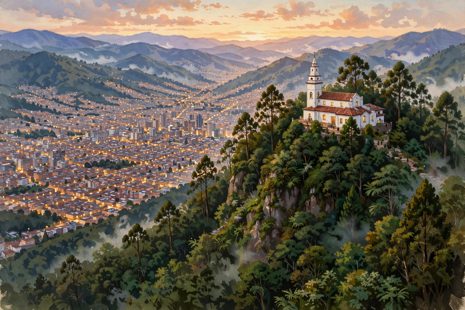 Monserrate sanctuary above Bogotá