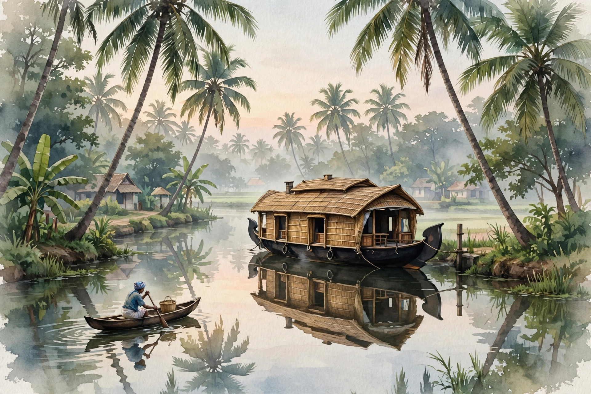 Houseboat on the Kerala backwaters